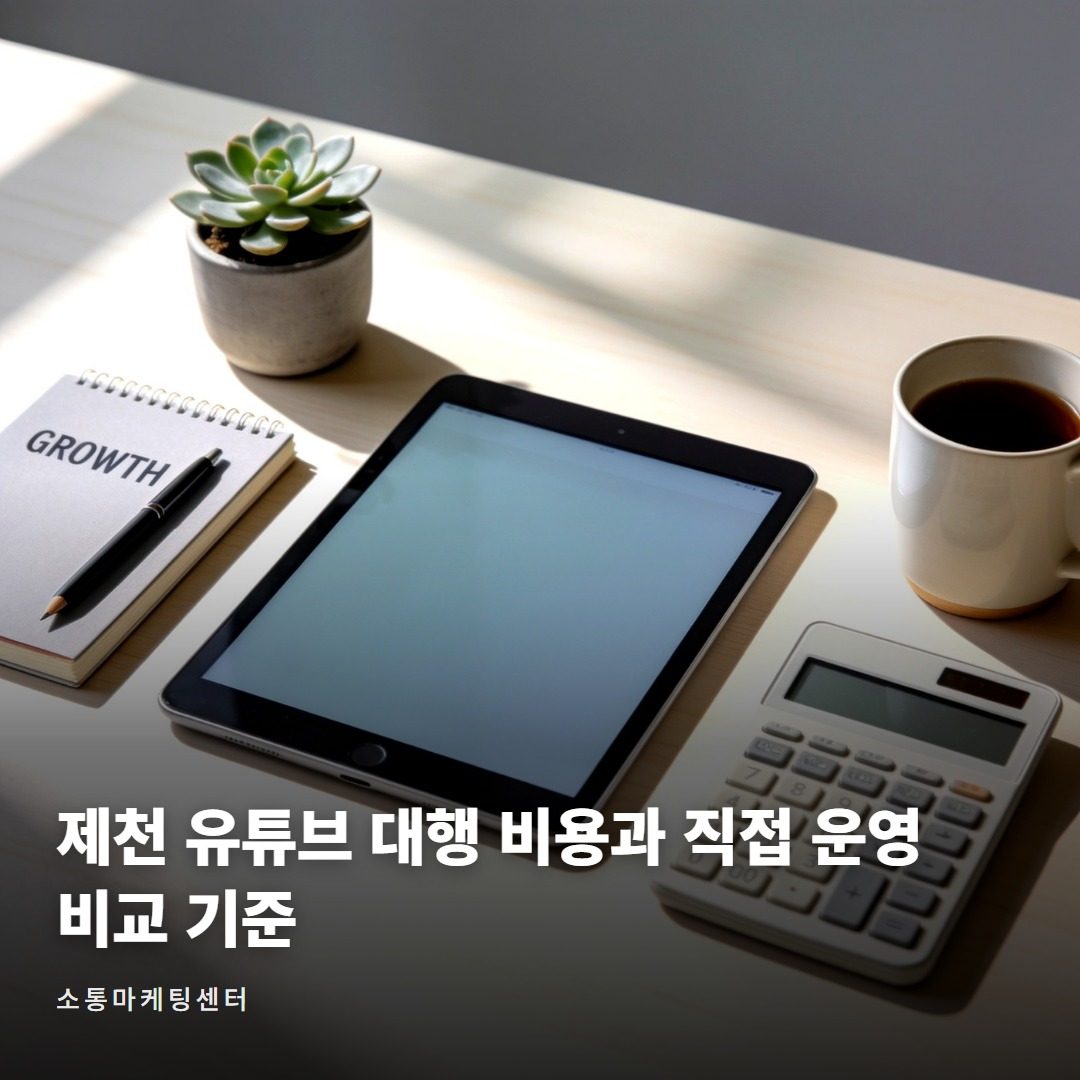 소통마케팅센터 제천 유튜브 대행 비용과 서비스 범위 안내 대표 사진